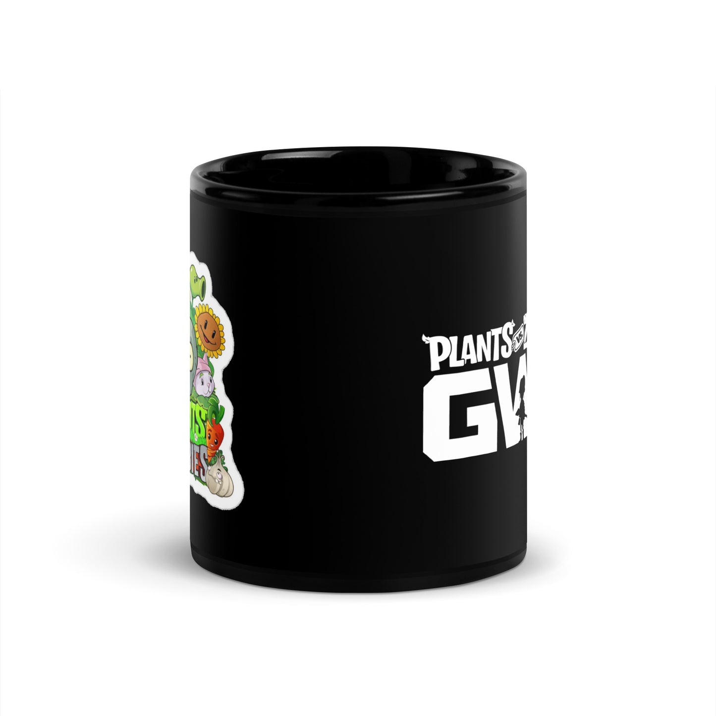 Plants VS Zombies - Black Glossy Mug