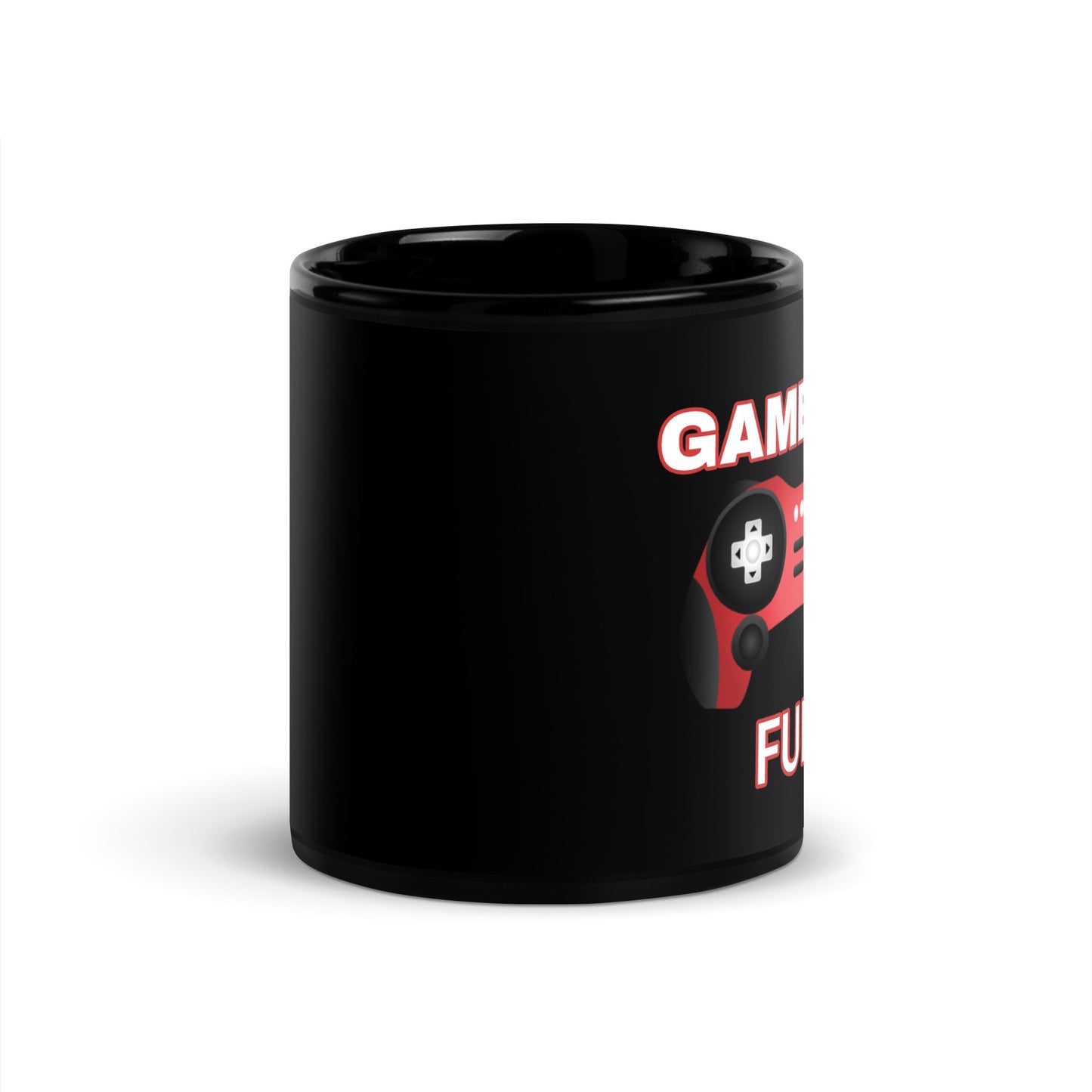 Gamer's Fuel - Black Glossy Mug
