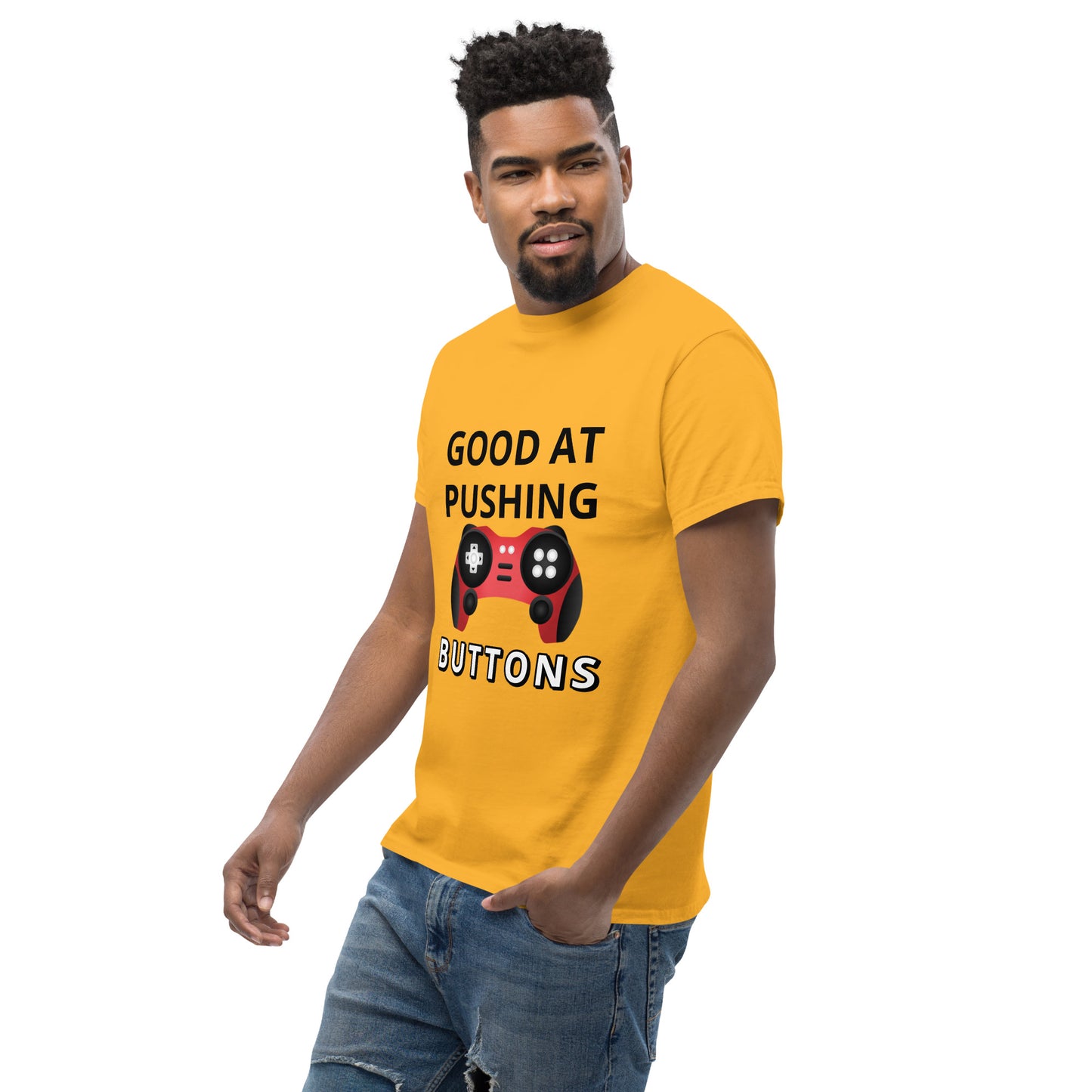 GOOD AT PUSHING BUTTONS - Unisex classic tee