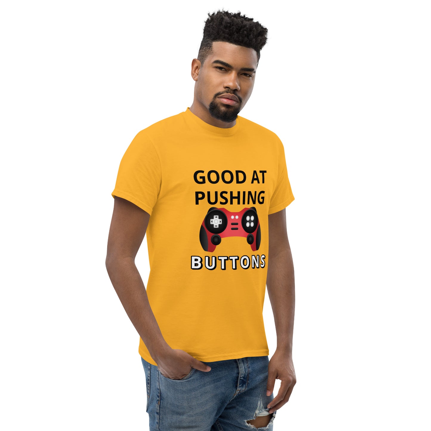 GOOD AT PUSHING BUTTONS - Unisex classic tee