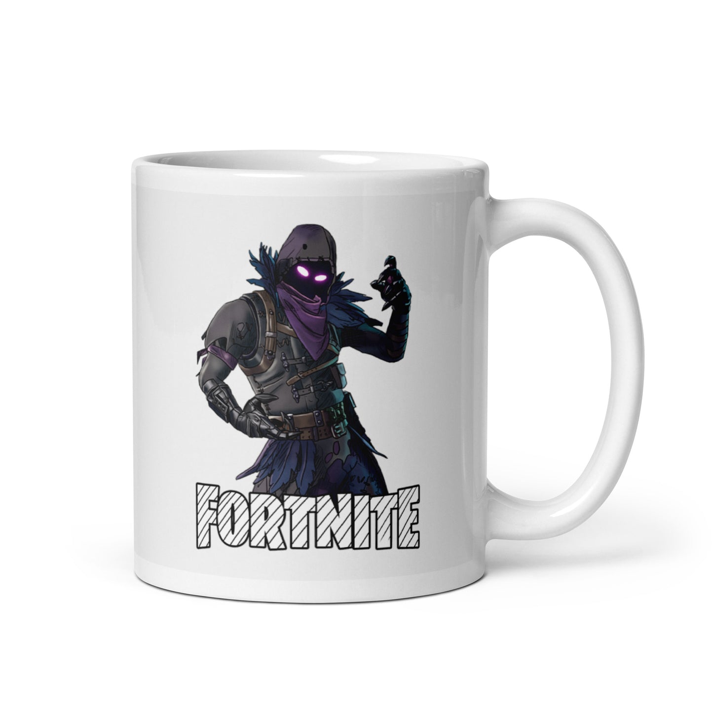 Fortnite - Raven - White glossy mug