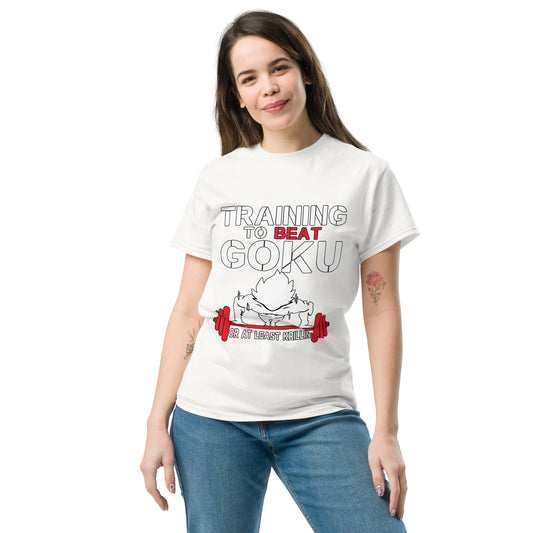 Training to beat goku - Unisex classic tee